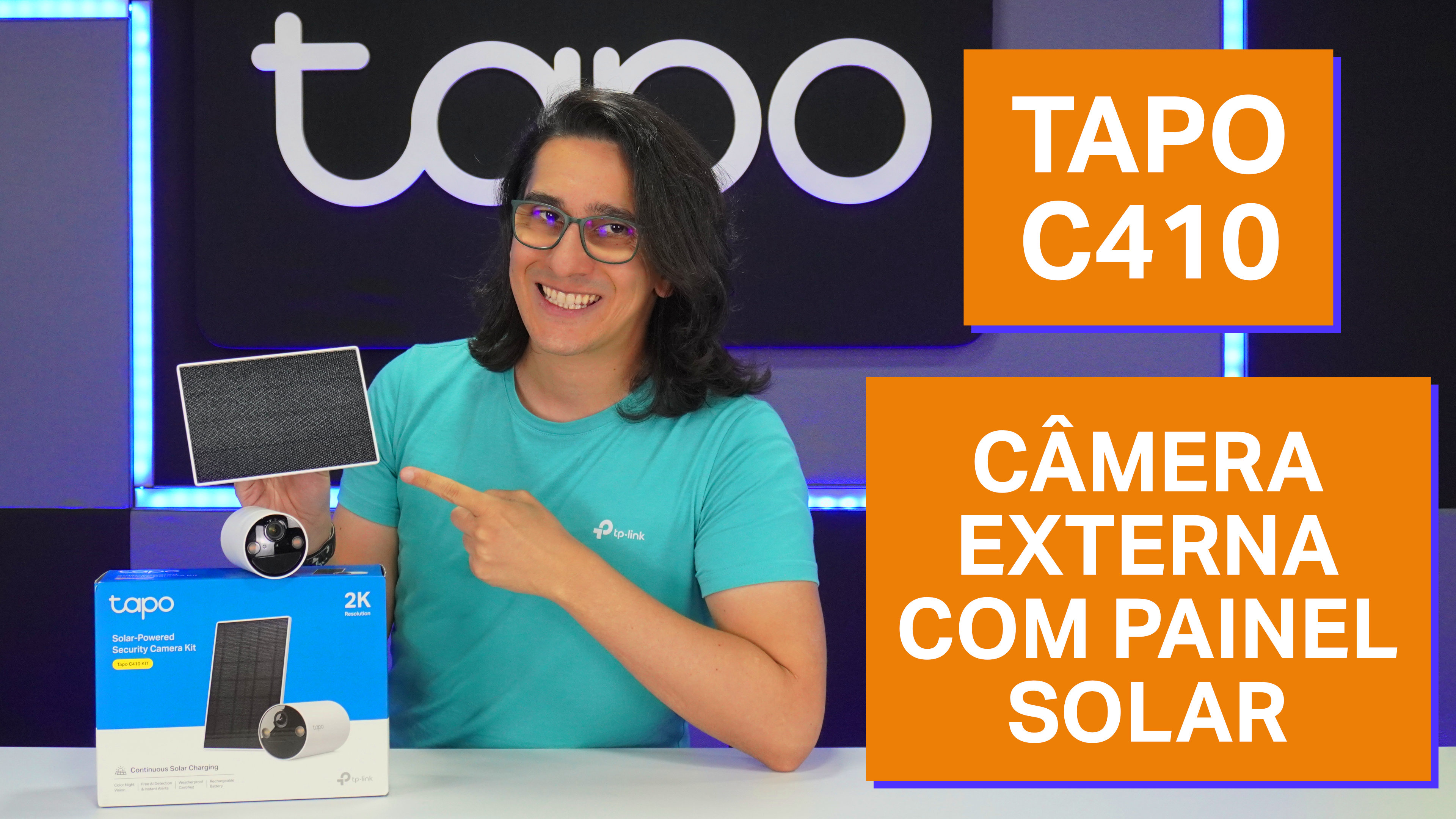 Tapo C410 KIT com bateria Wi-Fi para interiores/exteriores, 2K, 3